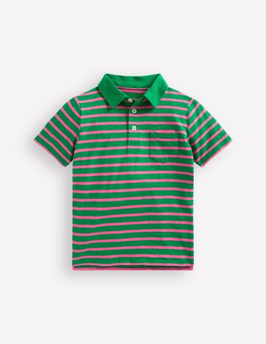 Polo flammé-Émeraude profond/rose sorbet - Boden - Modalova