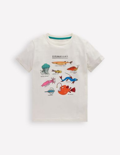 T-shirt phosphorescent-Bioluminescence ivoire doux - Boden - Modalova
