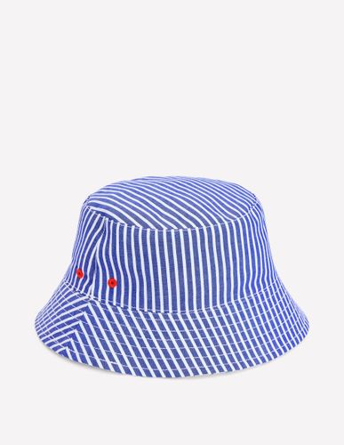 Bob réversible-Rayé coutil bleu saphir - Boden - Modalova