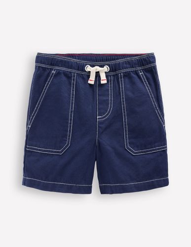 Short en coton à enfiler-Bleu Marine, Petits Pois - Boden - Modalova