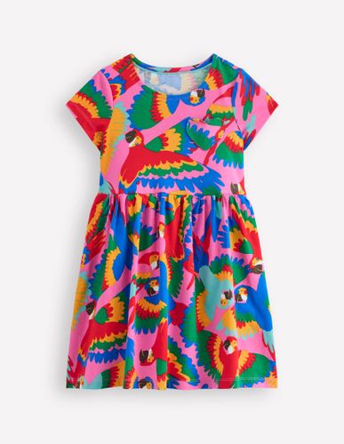 Robe en jersey fun avec poche en cœur-Perroquet arc-en-ciel multi - Boden - Modalova