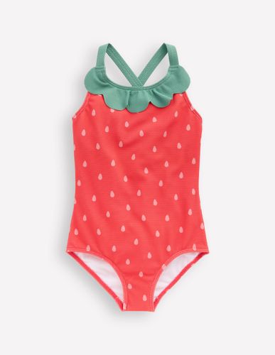 Maillot de bain fun à dos croisé-Fraise - Boden - Modalova