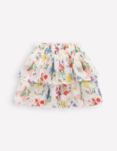 Jupe tissée à volants-Motif Flower Fairy multi - Boden - Modalova
