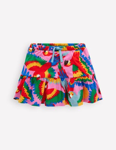 Jupe-short volantée en jersey-Perroquet arc-en-ciel multi - Boden - Modalova