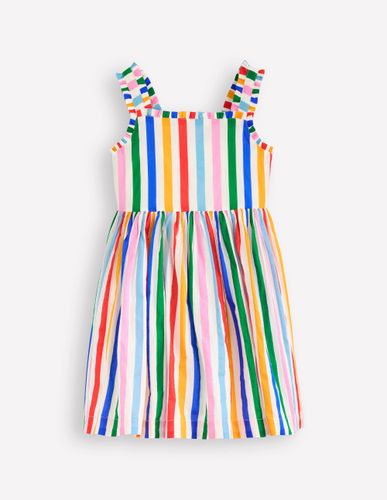 Robe Luna tissée à bretelles volantées-Arc-en-ciel multi - Boden - Modalova