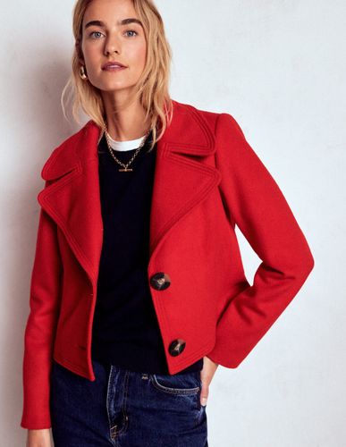 Veste à surpiqûres-Rouge coquelicot - Boden - Modalova