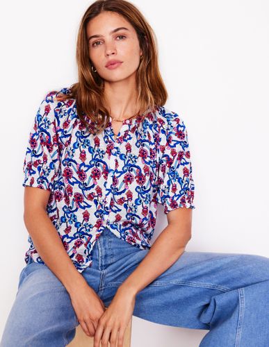 Chemise Isla en jersey-Ivoire, motif floral - Boden - Modalova