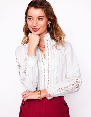 Blouse en dentelle Felicity-Blanc - Boden - Modalova