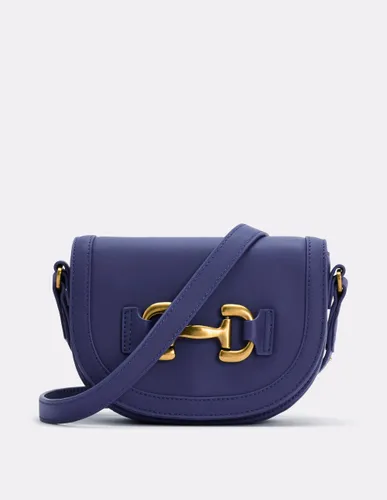 Mini besace Iris en cuir-Bleu Marine - Boden - Modalova