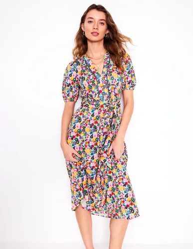 Robe midi Sofia en jersey-Multi, motif Paintbox Ditsy - Boden - Modalova