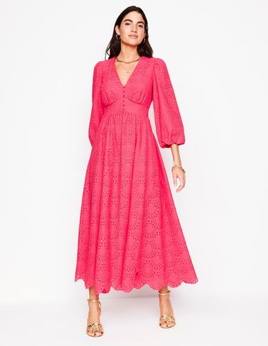 Robe longue Lola à broderie anglaise-Rose camélia - Boden - Modalova