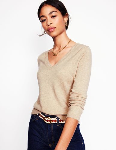 Pull Eva col V en cachemire-Pull Eva col V en cachemire - Boden - Modalova