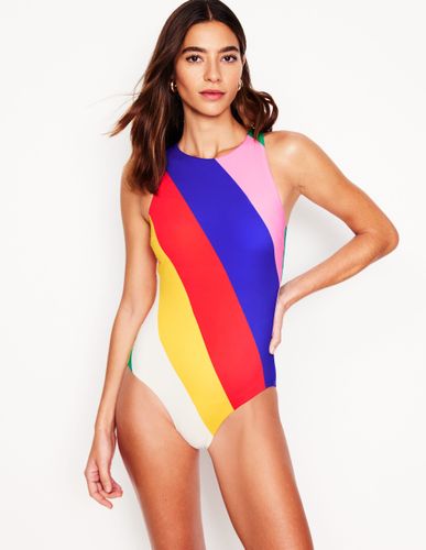 Maillot sportif zippé au dos -Multi, motif Rainbow Cascade - Boden - Modalova