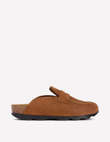 Sabots façon mules en daim-Terre d'ombre - Boden - Modalova