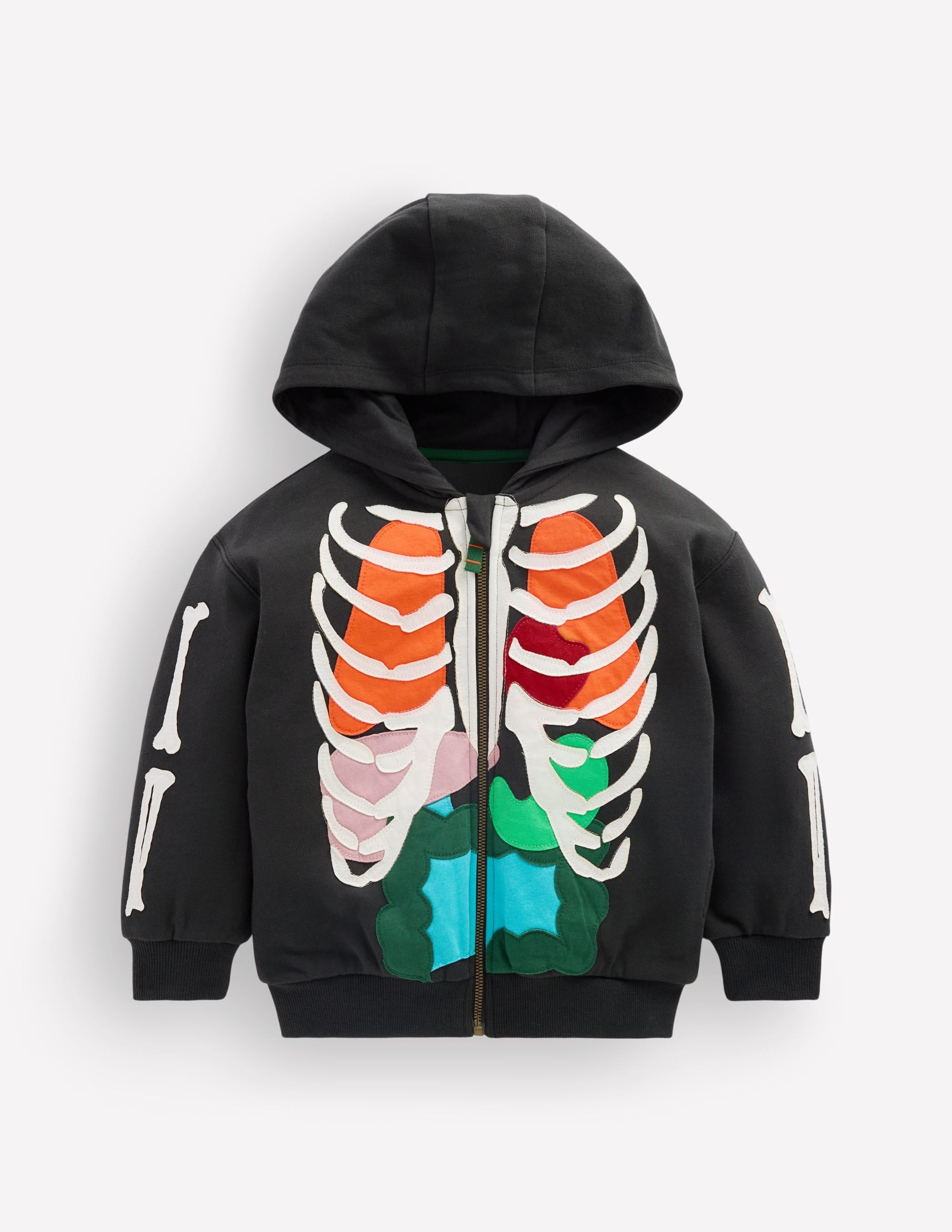 Garçons Sweat à capuche zippé phosphorescent fun en Taille 3-4 ans - Boden - Modalova