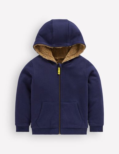 Garçons Sweat à capuche réversible en borg en Taille 3-4 ans - Boden - Modalova