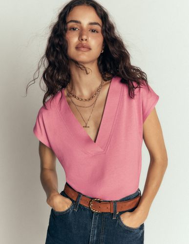 S T-shirt ultra-doux à col V en Taille 30 - Boden - Modalova