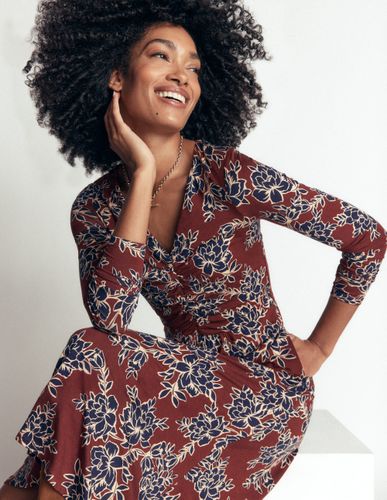 S Robe Jasmine froncée en jersey en Taille Petite/30 - Boden - Modalova