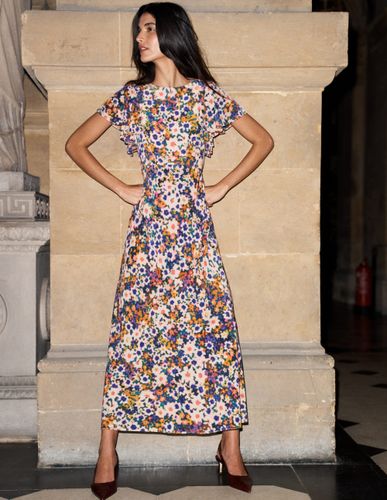 S Robe de cérémonie à manches drapées Taille Régulière/32 - Boden - Modalova