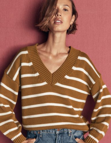 S Pull Lucy à col V en coton en Taille TP - Boden - Modalova