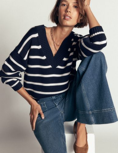 S Pull Lucy à col V en coton en Taille TP - Boden - Modalova
