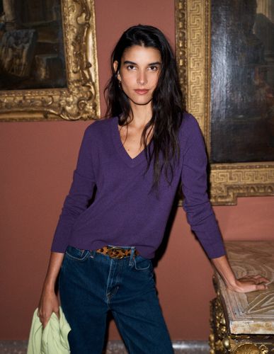 S Pull col V Elsie en cachemire en Taille TP - Boden - Modalova