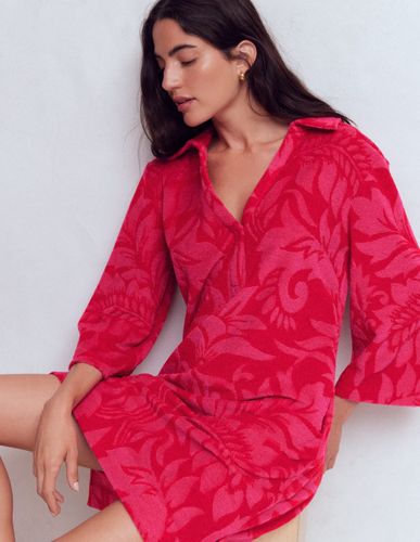 S Robe courte en éponge à col en Taille Régulière/32 - Boden - Modalova