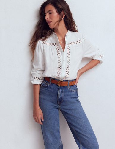 S Top double-étoffe à détails en Taille 48 - Boden - Modalova