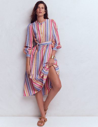 S Robe midi Ava en lin mélangé Taille Régulière/34 - Boden - Modalova