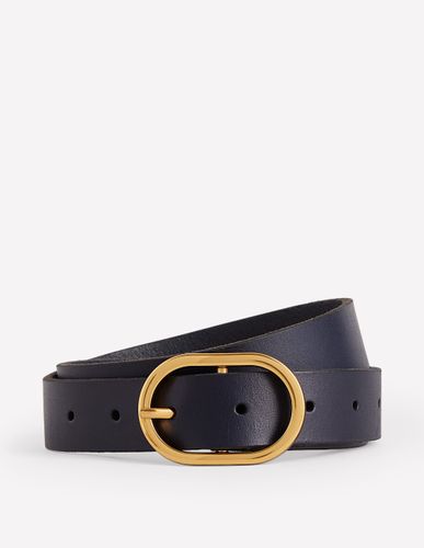 Ceinture classique en cuir- Marine, Petits Pois - Boden - Modalova