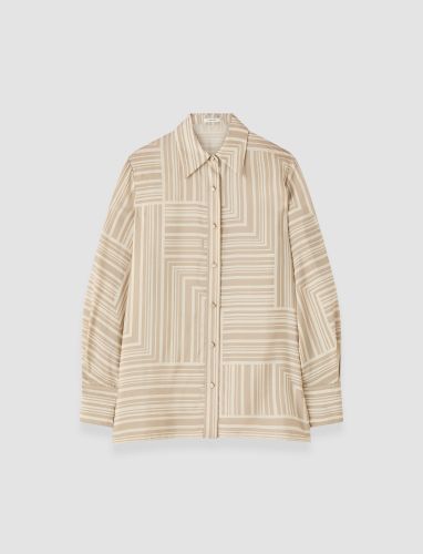 Atlan Printed Silk Blouse - 34 - Joseph - Modalova