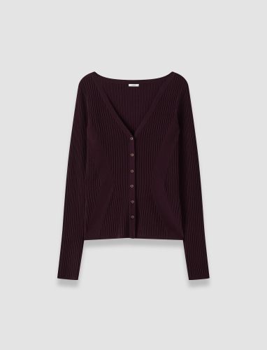 Alba Merino Wool Rib Cardigan - L - Joseph - Modalova