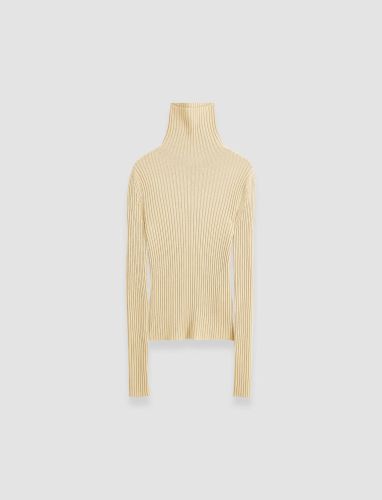 Merino Silk Rib High Neck Jumper - L - Joseph - Modalova
