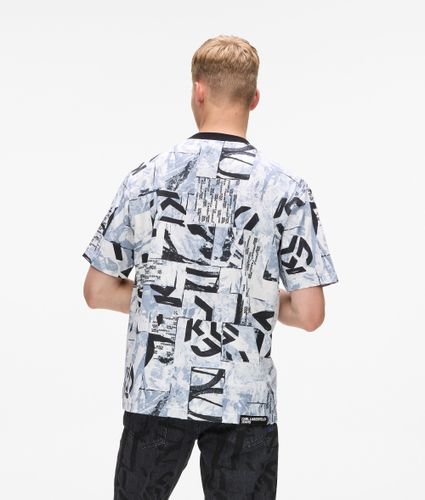 T-shirt Décontracté Avec Monogram Sur L'ensemble, , , Taille: Xs - KL Jeans - Modalova