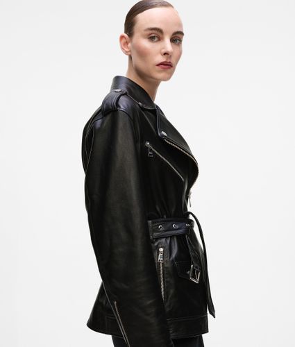 Veste En Cuir Oversize, , , Taille: 38 - Karl Lagerfeld - Modalova