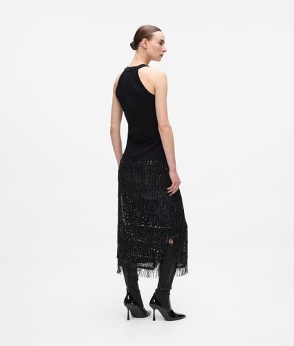 Top Avec Col Tour De Cou En Strass, , , Taille: Xl - Karl Lagerfeld - Modalova