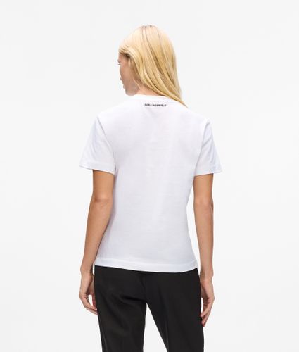 T-shirt Ikon À Strass, , , Taille: Xs - Karl Lagerfeld - Modalova