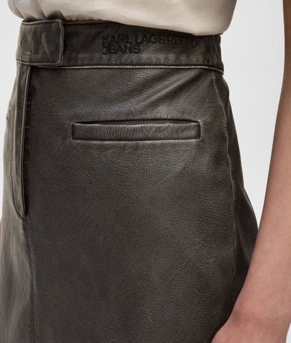 Jupe En Simili-cuir Longueur Midi, , , Taille: Xs - KL Jeans - Modalova