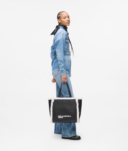Sac Cabas En Faux-shearling, , /, Taille: One Size - KL Jeans - Modalova