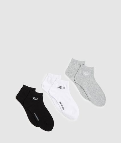 Chaussettes Courtes Signées – Lot De 3, , //, Taille: 35-38 - Karl Lagerfeld - Modalova