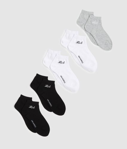 Chaussettes Courtes De Signature – Lot De 5, , //, Taille: 35-38 - Karl Lagerfeld - Modalova