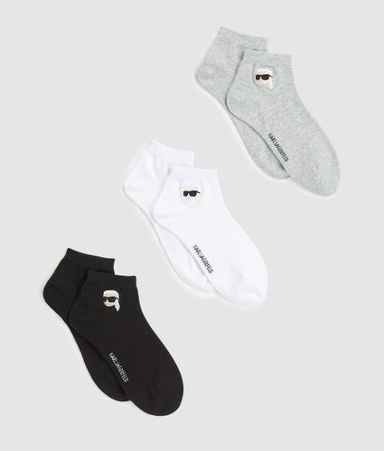 Chaussettes Ikon Courtes – Lot De 3, , //, Taille: 35-38 - Karl Lagerfeld - Modalova