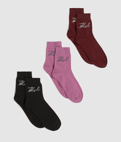 Chaussettes Signature – Lot De 3, , --, Taille: 35-38 - Karl Lagerfeld - Modalova