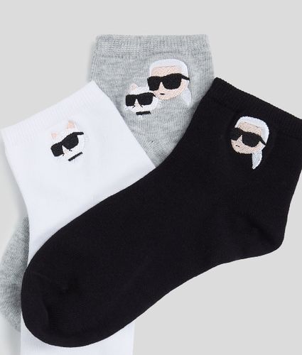 Chaussettes Courtes Ikon - 3-pack, , //, Taille: 35-38 - Karl Lagerfeld - Modalova