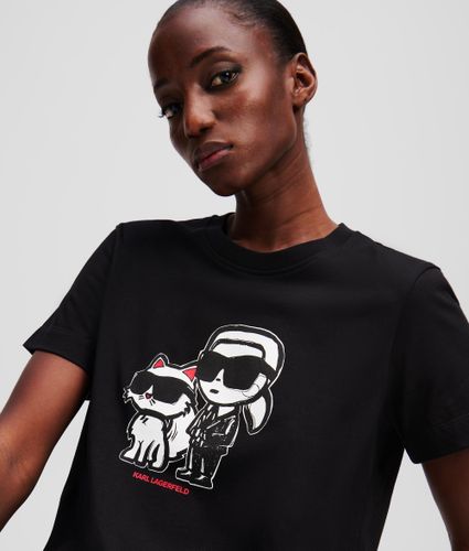 T-shirt Ikon Karl & Choupette, , , Taille: Xs - Karl Lagerfeld - Modalova