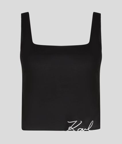 Crop Top De Plage K/signature, , , Taille: L - Karl Lagerfeld - Modalova