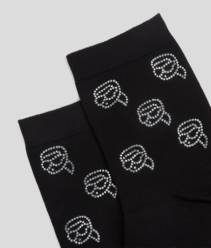 Chaussettes À Strass Ikon – Lot De 2, , /, Taille: One Size - Karl Lagerfeld - Modalova