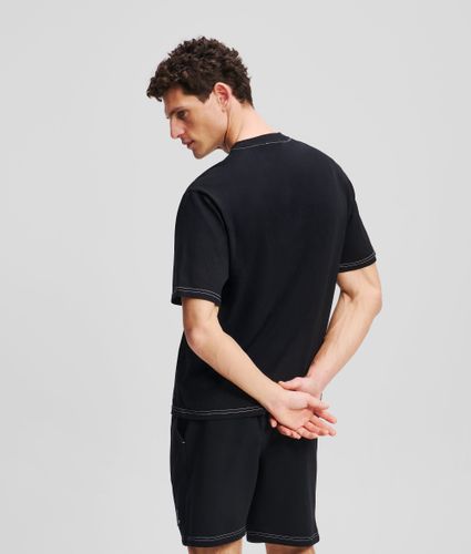 Contrast Stitch T-shirt, , , Taille: Xs - Karl Lagerfeld - Modalova