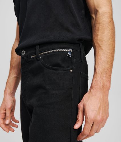 Zip-detail Tapered Jeans, , , Taille: 32 - Karl Lagerfeld - Modalova