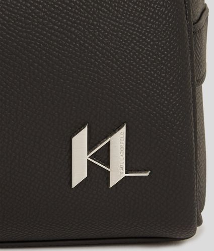 K/monogram Leather Wash Bag, , , Taille: One Size - Karl Lagerfeld - Modalova